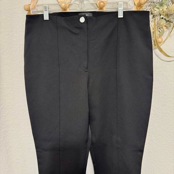 Theory Black Clean Cigarette Business Casual Trousers Pants Sz 12 - Picture 5 of 11